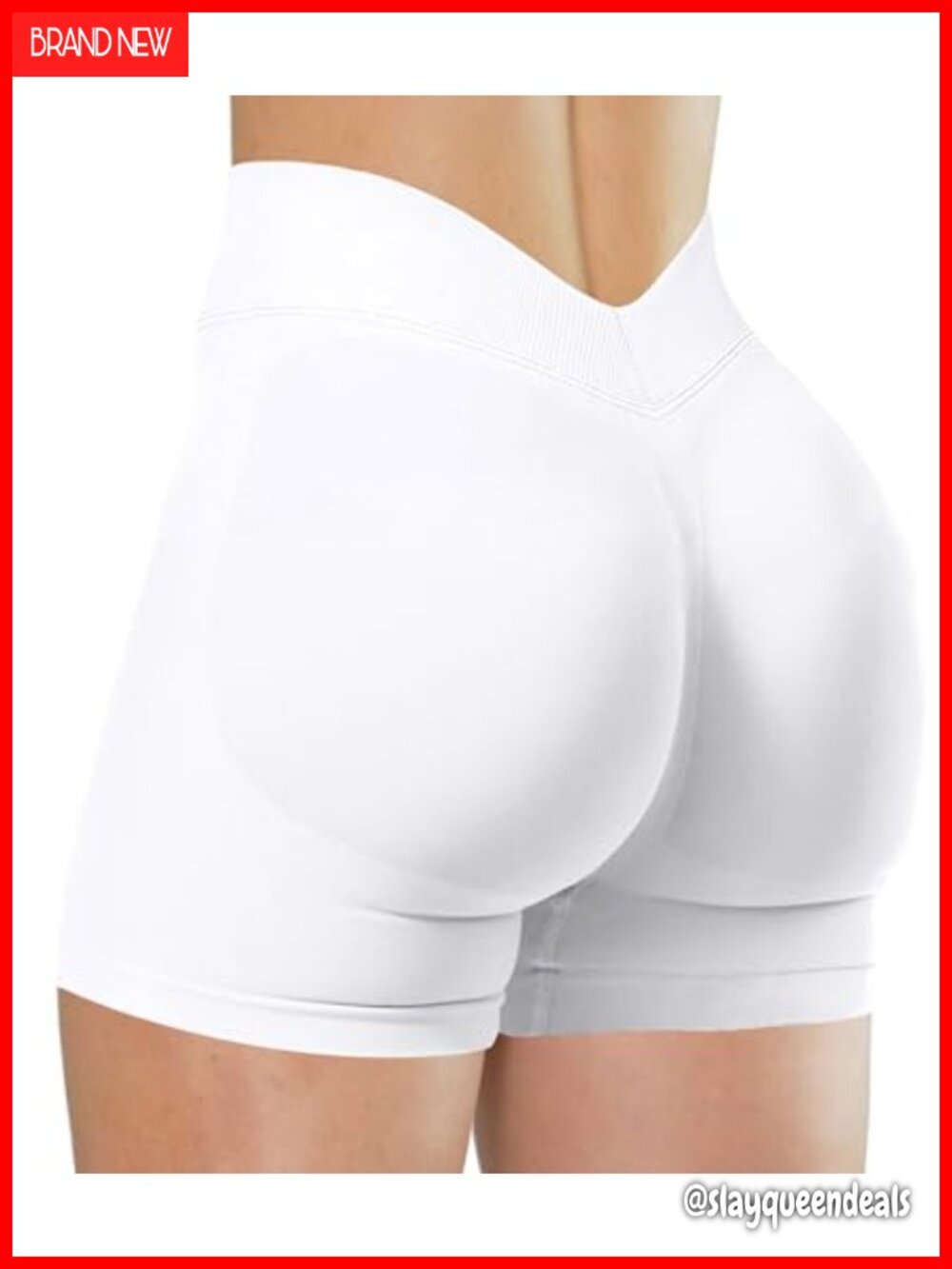 Women's Seamless Gym Shorts 4.5" High Waist Scrunch Biker Shorts